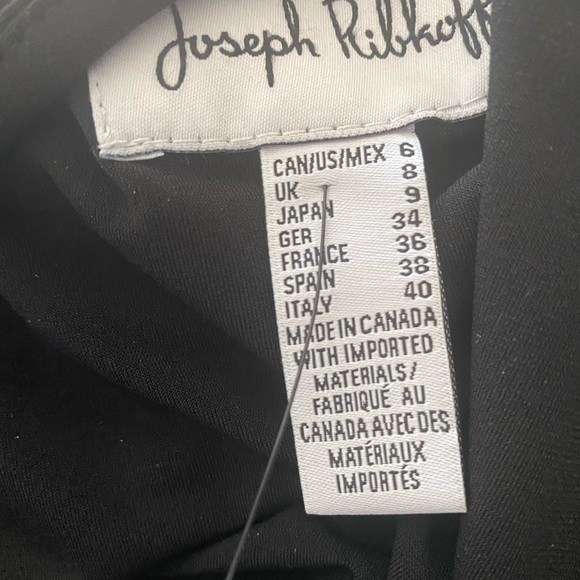 Joseph Ribkoff Black/Gold Ruffle Trim Top - Picture 10 of 10